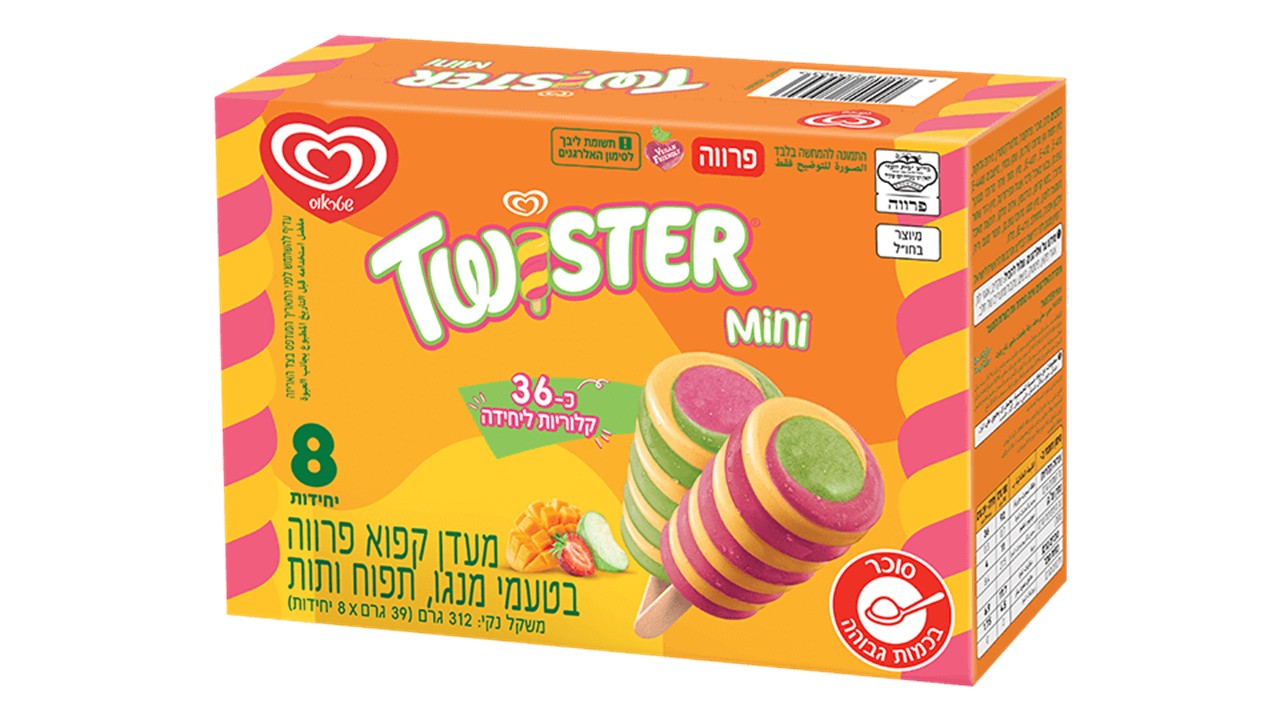 טוויסטר מאגדת מנגו תפוח תות (8 יחידות)